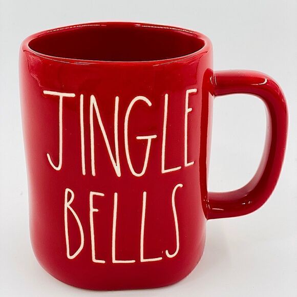 Rae Dunn Red Jingle Bells Mug - Picture 4 of 8